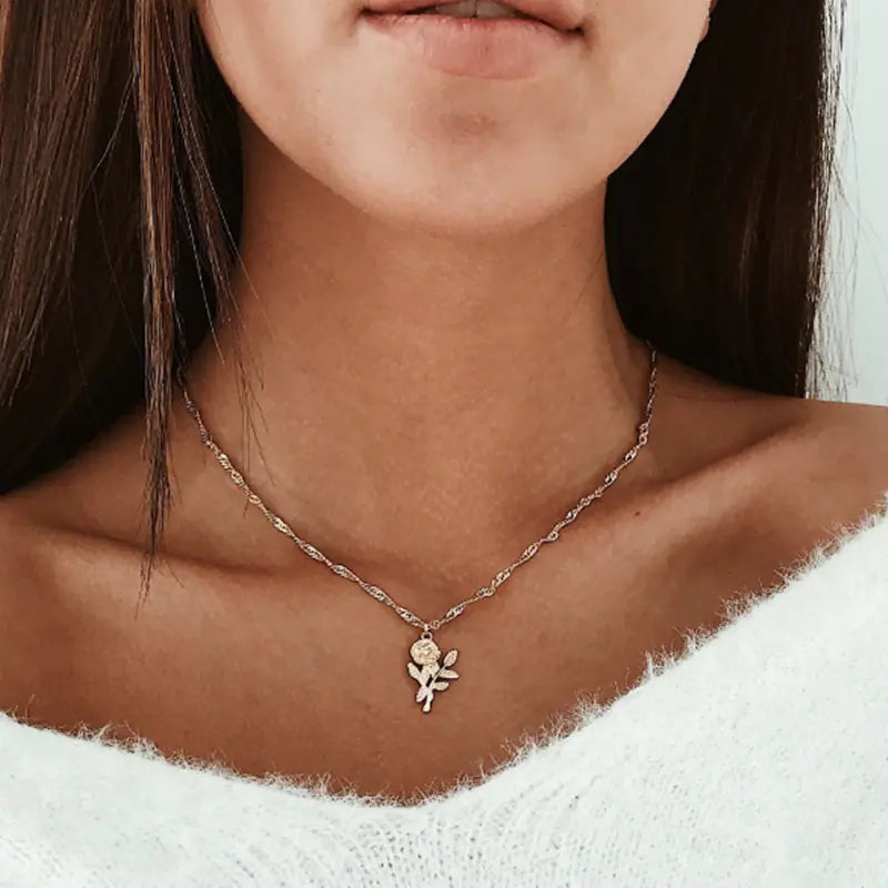 The Evermore Rose Necklace